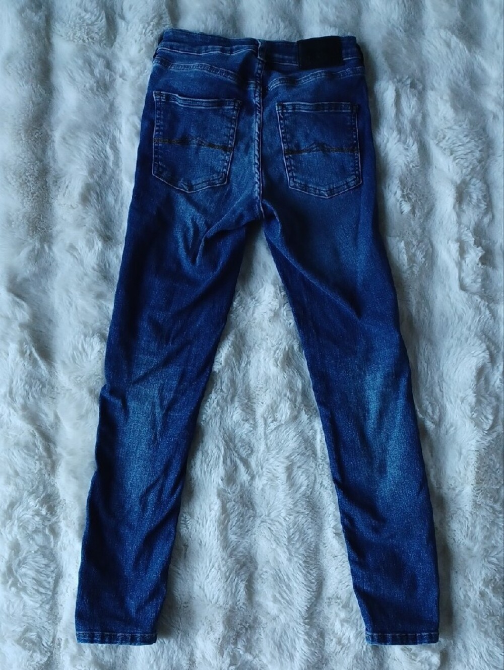 Jack Wills Cropped Super Skinny Dark Blue Skinny Jeans - Picture 7 of 10